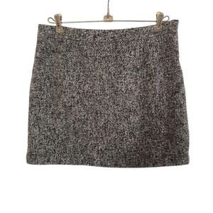 GAP Grey Flannel Mini Skirt Polyester Rayon Wool Blend Holiday 2015